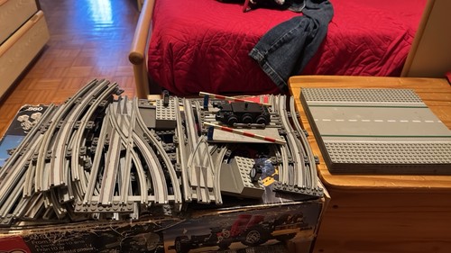 Lego treno lotto binari - binari, grigi